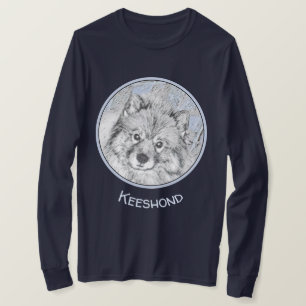 Keeshond Beth Painting - Niedliche Originalkunst d T-Shirt