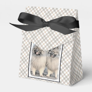 Keeshond Brothers Painting - Original Dog Art Geschenkschachtel