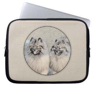 Keeshond Brothers Painting - Original Dog Art Laptopschutzhülle