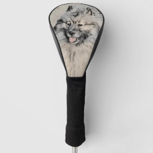 Keeshond Brothers Painting - Original Hund Art Golf Headcover