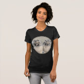 Keeshond Brothers Painting - Original Hund Art T-Shirt (Vorne ganz)