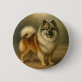 Keeshond Button (Vorderseite)