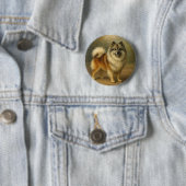 Keeshond Button (Beispiel)