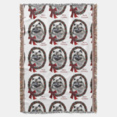 Keeshond Christmas Decke (Vorderseite Vertikal)