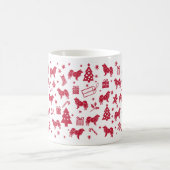 Keeshond Christmas Design Kaffeetasse (Mittel)