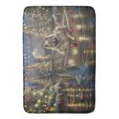 Keeshond Christmas Festive Voyage Badematte (Vorderseite Vertikal)