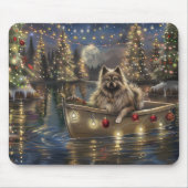 Keeshond Christmas Festive Voyage Mousepad (Vorne)
