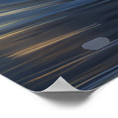 Keeshond Christmas Festive Voyage Poster (Ecke)