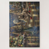 Keeshond Christmas Festive Voyage Puzzle (Vertikal)