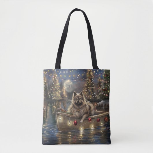 Keeshond Christmas Festive Voyage Tasche (Vorderseite)