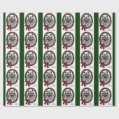 Keeshond Christmas Geschenkpapier (Flach)
