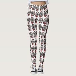 Keeshond Christmas Leggings