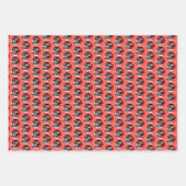 Keeshond Christmas Old Truck Malerei Hund Art Geschenkpapier Set (Vorderseite)