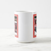 Keeshond Christmas Old Truck Malerei Hund Art Kaffeetasse (Mittel)