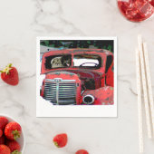 Keeshond Christmas Old Truck Malerei Hund Art Serviette (Beispiel)