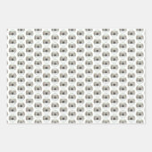 Keeshond Christmas Puppy Dog von Fireplace Paintin Geschenkpapier Set (Vorderseite 2)