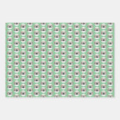 Keeshond Christmas Puppy Dog von Fireplace Paintin Geschenkpapier Set (Vorderseite)