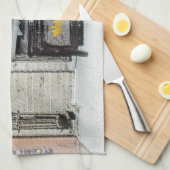 Keeshond Christmas Puppy Dog von Fireplace Paintin Geschirrtuch (Viertel Falte)