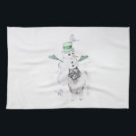 Keeshond Christmas Snowman Painting Dog Art Geschirrtuch<br><div class="desc">Keeshond Weihnachten Snowman Hund Portrait, Original-Bild. Wir sind auf niedliche und lustige Originalkunst spezialisiert, die wir für Sie selbst oder als Geschenk für Ihre Keeshond-Freunde kaufen können. Seien Sie kreativ - klicken Sie auf KENNEN, um Text hinzuzufügen/zu entfernen/zu ändern, das Bild zu verändern, Farben zu ändern oder alles andere, was...</div>