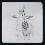Keeshond Christmas Snowman Painting Dog Art Töpfeuntersetzer<br><div class="desc">Keeshond Weihnachten Snowman Hund Portrait, Original-Bild. Wir sind auf niedliche und lustige Originalkunst spezialisiert, die wir für Sie selbst oder als Geschenk für Ihre Keeshond-Freunde kaufen können. Seien Sie kreativ - klicken Sie auf KENNEN, um Text hinzuzufügen/zu entfernen/zu ändern, das Bild zu verändern, Farben zu ändern oder alles andere, was...</div>