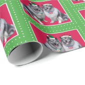 Keeshond Christmas Wrap Geschenkpapier (Rolleneckpunkt)