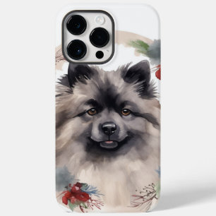 Keeshond Christmas Wreath Festivals Case-Mate iPhone 14 Pro Max Hülle