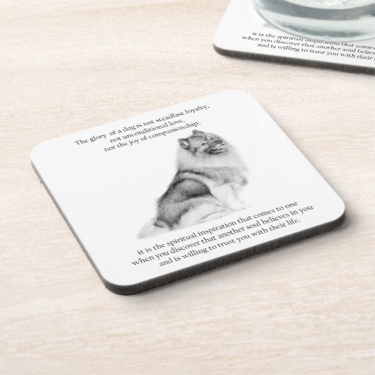 Keeshond Coasters Untersetzer (Linke Seite)