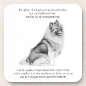Keeshond Coasters Untersetzer (Vorderseite)