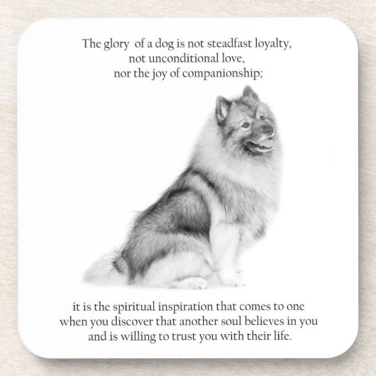 Keeshond Coasters Untersetzer (Vorderseite)