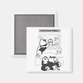 Keeshond Counter Intelligence Magnet (Vorderseite/Rückseite)