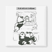 Keeshond Counter Intelligence Magnet (Vorne)