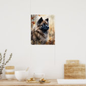 Keeshond Dog Art Print Poster (Küche)