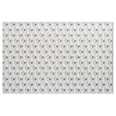 Keeshond Dog Black and White Stoff (Fat Quarter (45,7 x 55,9 cm))