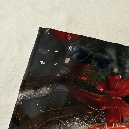 keeshond Dog Christmas Festive Strandtuch (Beispiel)