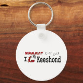 Keeshond Dog Geschenke Schlüsselanhänger (Vorderseite)
