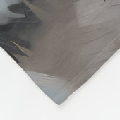 Keeshond Dog in Schneehocht Fleecedecke (Ecke)