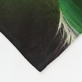 Keeshond Dog in St. Patrick's Day Dress Fleecedecke (Ecke)