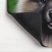 Keeshond Dog in St. Patrick's Day Dress Mousepad (Ecke)