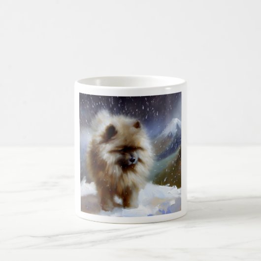 Keeshond Dog Kaffeetasse (Mittel)