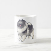 Keeshond dog Magic Kaffeetasse (Mittel)