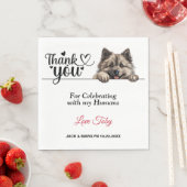 Keeshond Dog Paper Napkin Serviette (Beispiel)