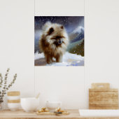 Keeshond Dog Poster (Küche)