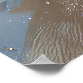 Keeshond Dog Riding Motorrad Weihnachten Poster (Ecke)