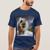 Keeshond Dog T-Shirt (Vorderseite)