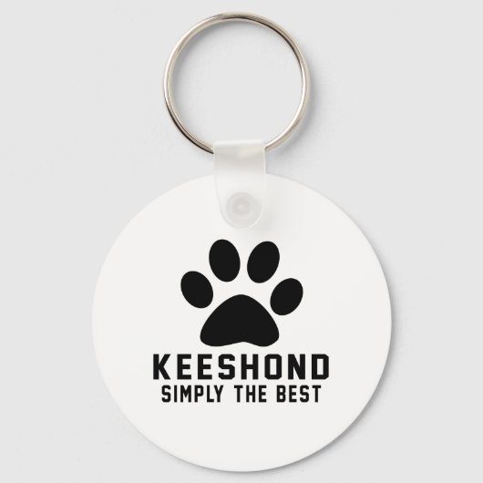 Keeshond einfach das Beste Schlüsselanhänger (Vorderseite)