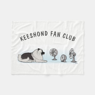 Keeshond Fan Club Cooler Keesie Liebhaber Fleecedecke