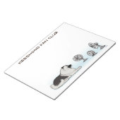 Keeshond Fan Club - Happy Dog mit benutzerdefinier Notizblock (angewinkelt)
