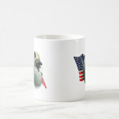 Keeshond Flag Kaffeetasse (Mittel)