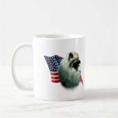 Keeshond Flag Kaffeetasse (Links)