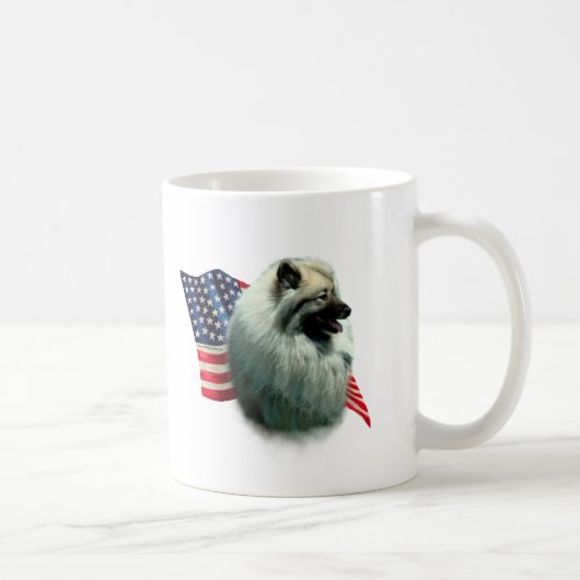 Keeshond Flag Kaffeetasse (Rechts)